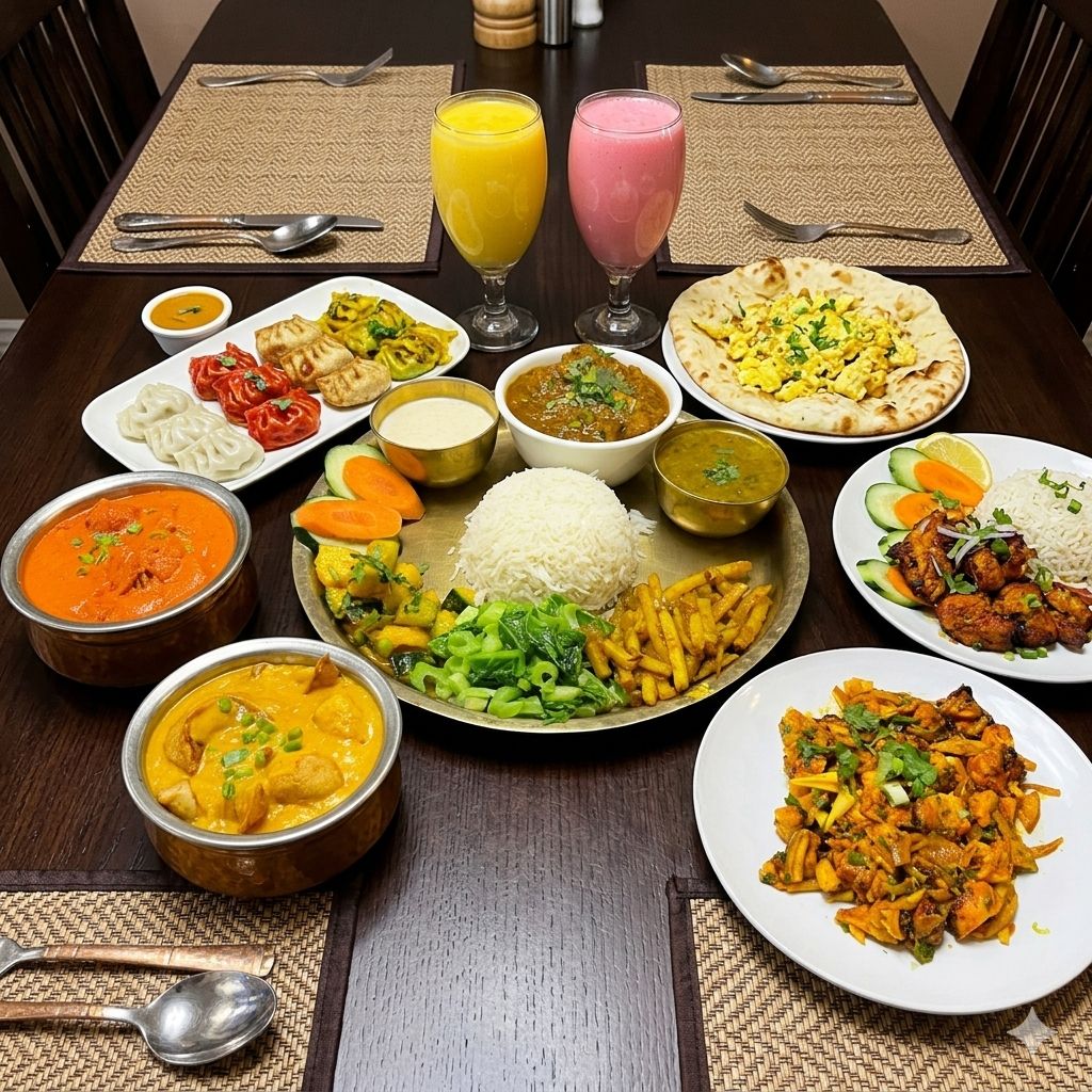 Dining spread